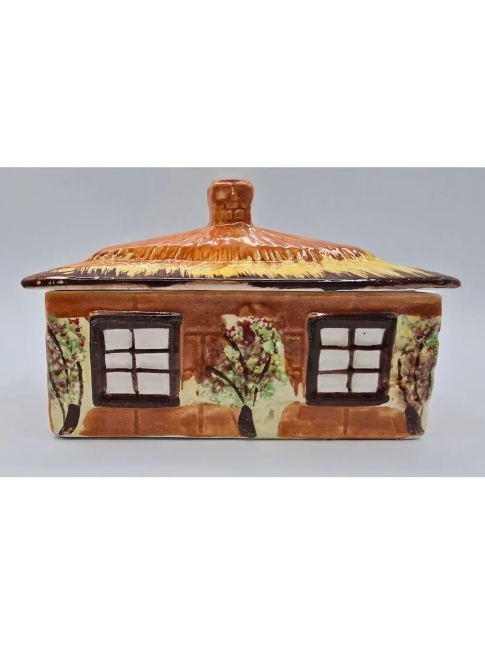 Vintage Price Kensington Cottage Ware Butter Dish Ye Olde Cottage England